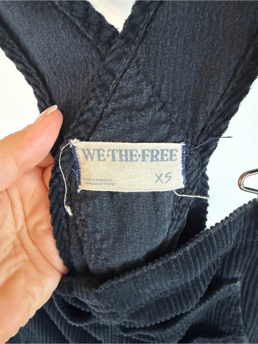 Free People We The Free Ziggy Denim Overall in Mineral Black - Picture 9 of 9